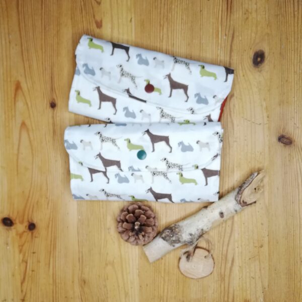 Stoffbeutel mit Außentasche zum Zusammenfalten, Brotbeutel, Stoffbeutel, Geschenkbeutel – Bild 7