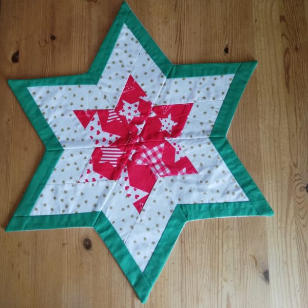 Tischdecke Stern, Patchwork – Bild 5