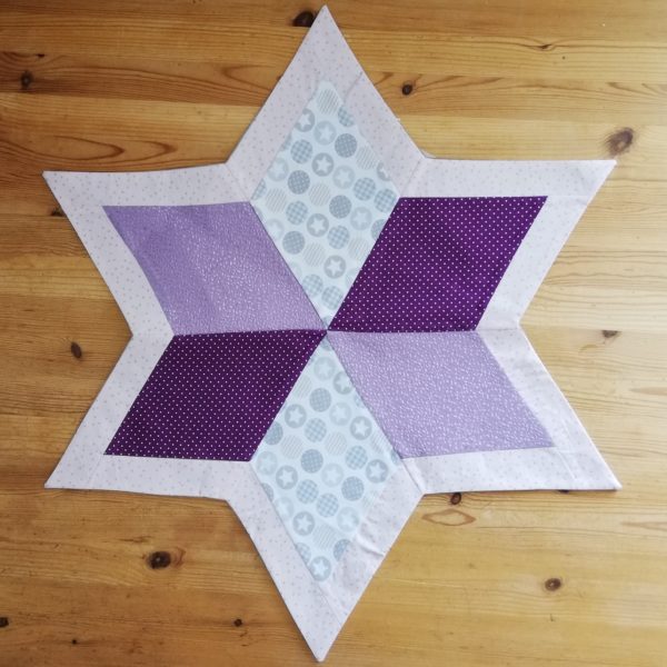 Tischdecke Stern, Patchwork – Bild 6