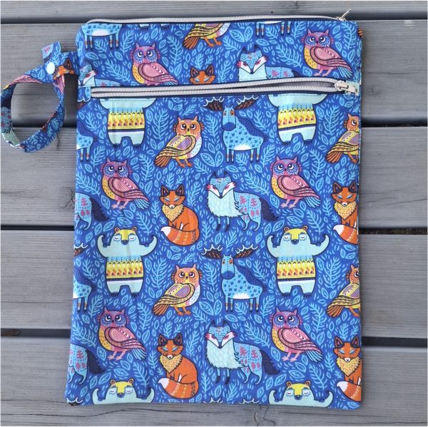 Wetbag, Nasstasche mit 2 Fächern - large,  Windeltasche, Inkontinenz Vorlage, Kulturbeutel, Kosmetiktasche,Bag – Bild 10