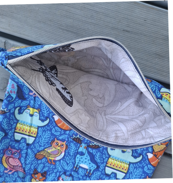 Wetbag, Nasstasche mit 2 Fächern - large,  Windeltasche, Inkontinenz Vorlage, Kulturbeutel, Kosmetiktasche,Bag – Bild 11