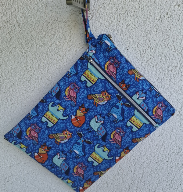 Wetbag, Nasstasche mit 2 Fächern - large,  Windeltasche, Inkontinenz Vorlage, Kulturbeutel, Kosmetiktasche,Bag