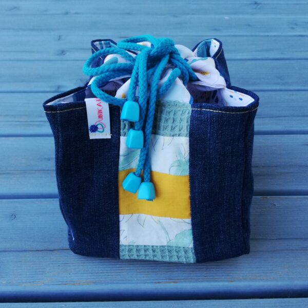 Projekttasche, Beuteltasche,Bucket Bag, Projektbeutel , RiceBag, Komebukuro, japanischer Reisbeutel – Bild 4