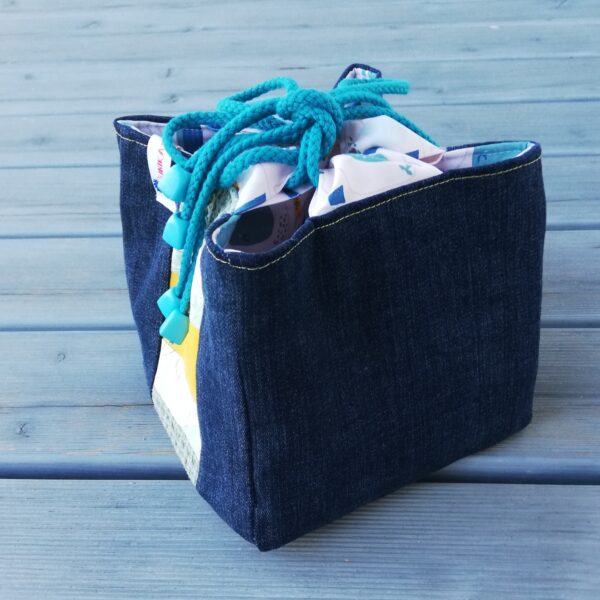 Projekttasche, Beuteltasche,Bucket Bag, Projektbeutel , RiceBag, Komebukuro, japanischer Reisbeutel – Bild 5
