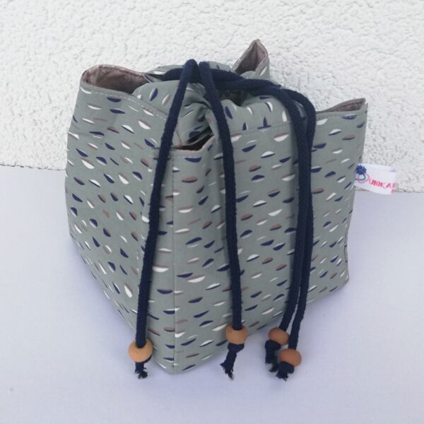 Projekttasche, Beuteltasche,Bucket Bag, Projektbeutel , RiceBag, Komebukuro, japanischer Reisbeutel – Bild 8
