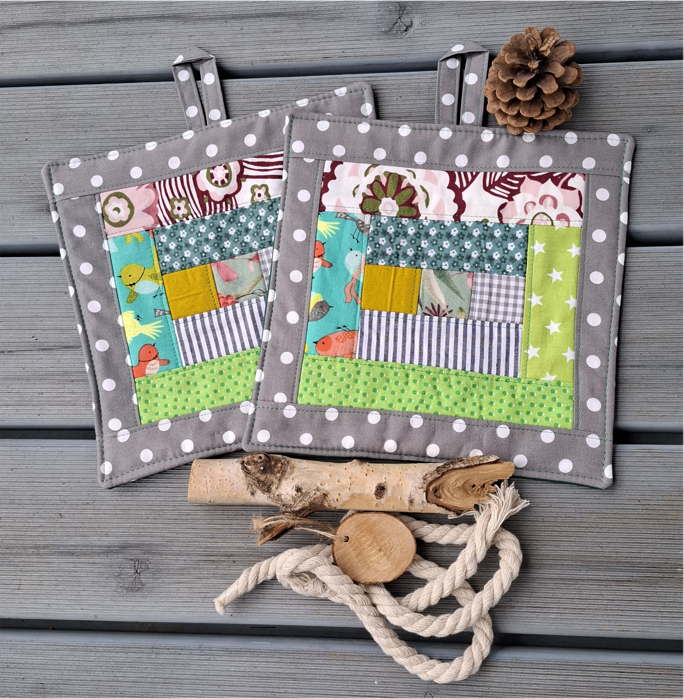 Topflappen, Untersetzer, Set – Bild 15