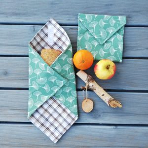 Sandwich Wrap, Brotzeithülle, Hülle für Pausenbrot,Sandwichbeutel,  Pausenbrottasche