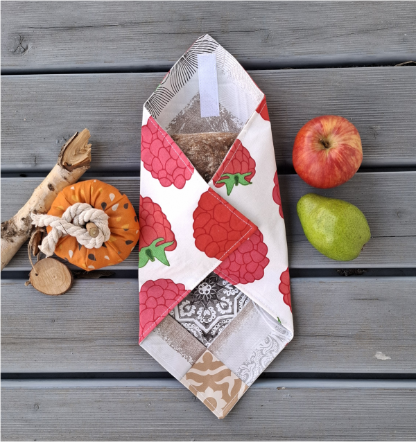 Sandwich Wrap, Brotzeithülle, Hülle für Pausenbrot,Sandwichbeutel,  Pausenbrottasche – Bild 6