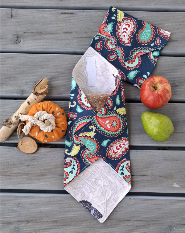 Sandwich Wrap, Brotzeithülle, Hülle für Pausenbrot,Sandwichbeutel,  Pausenbrottasche – Bild 7
