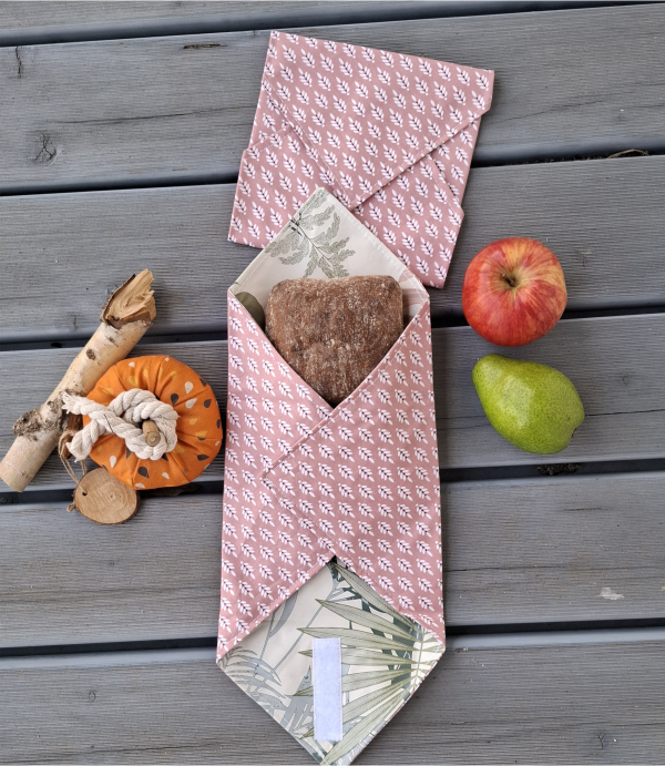 Sandwich Wrap, Brotzeithülle, Hülle für Pausenbrot,Sandwichbeutel,  Pausenbrottasche – Bild 10