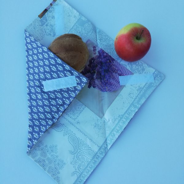 Sandwich Wrap, Brotzeithülle, Hülle für Pausenbrot,Sandwichbeutel,  Pausenbrottasche – Bild 6