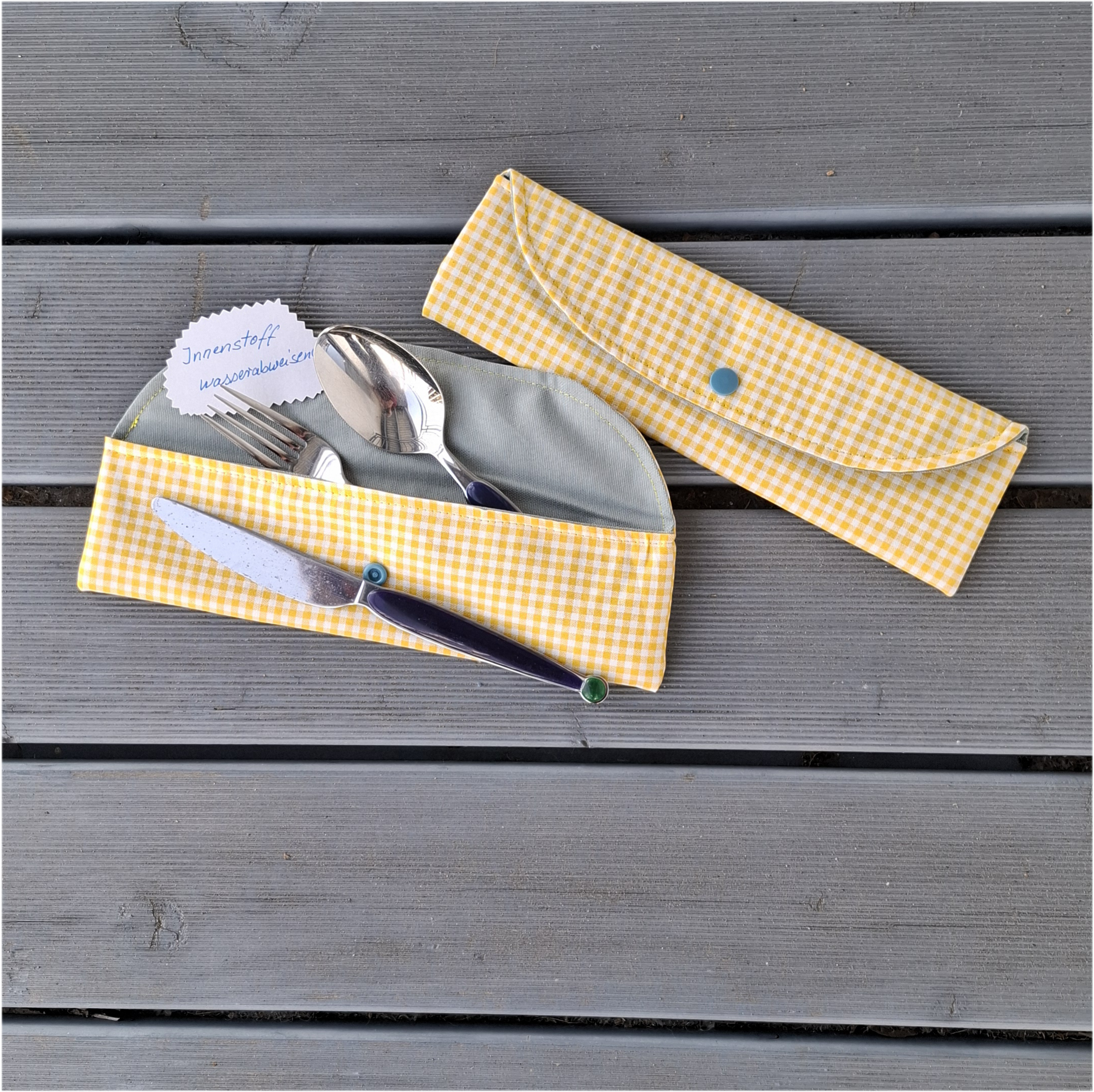 Nachhaltige Bestecktasche "Die Kleine"/ Bestecketui / Besteckmappe - für unterwegs , Arbeit, Schule – Bild 19