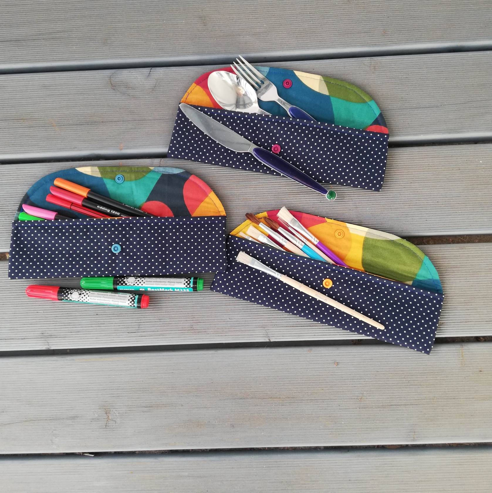 Nachhaltige Bestecktasche "Die Kleine"/ Bestecketui / Besteckmappe - für unterwegs , Arbeit, Schule – Bild 22