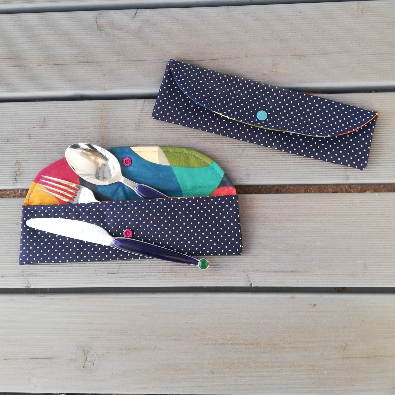 Nachhaltige Bestecktasche "Die Kleine"/ Bestecketui / Besteckmappe - für unterwegs , Arbeit, Schule – Bild 24