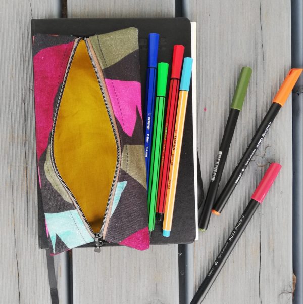 Stiftemäppchen mit Gummiband, Federmäppchen, Federtasche, Stiftetasche, Schulmäppchen, Schlampermäppchen, Geschenk, – Bild 8