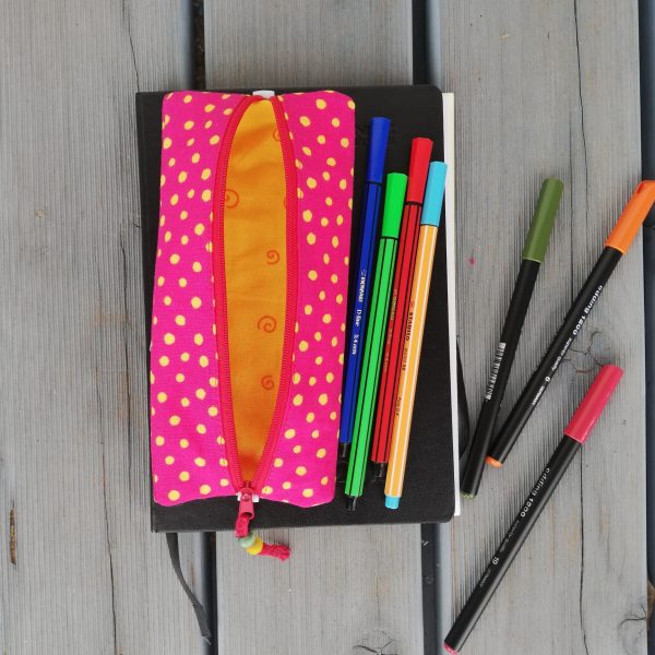 Stiftemäppchen mit Gummiband, Federmäppchen, Federtasche, Stiftetasche, Schulmäppchen, Schlampermäppchen, Geschenk, – Bild 11