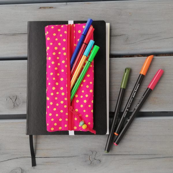 Stiftemäppchen mit Gummiband, Federmäppchen, Federtasche, Stiftetasche, Schulmäppchen, Schlampermäppchen, Geschenk, – Bild 10