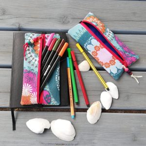 Stiftemäppchen mit Gummiband, Federmäppchen, Federtasche, Stiftetasche, Schulmäppchen, Schlampermäppchen, Geschenk,