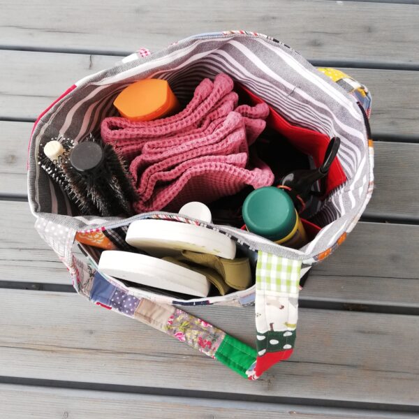 Camper, Waschhaustasche, Kulturbeutel mit Henkel, KulturBag,  Kosmetiktasche, Picknicktasche, Camping, Zelten, Sport, Schwimmbad, Shopper – Bild 5