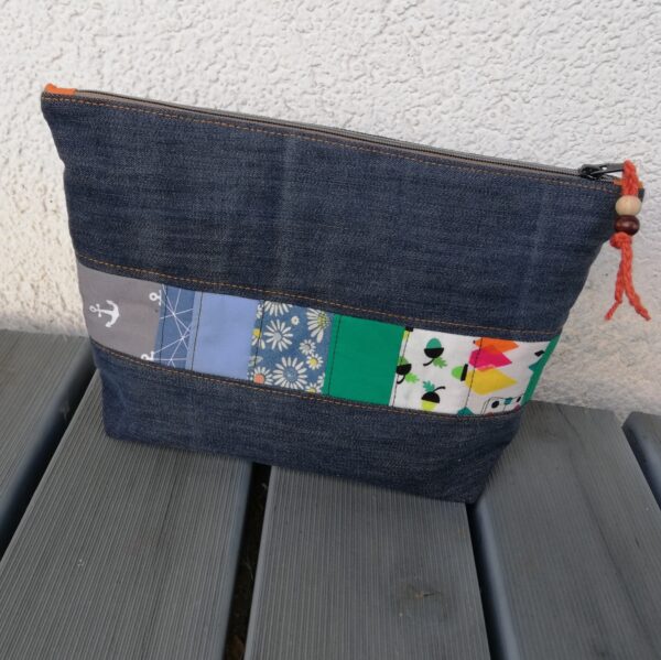 Krimskramstasche, Kulturbeutel , Kosmetiktasche, Kulturtasche, Waschtasche, Kosmetiktäschchen, – Bild 8