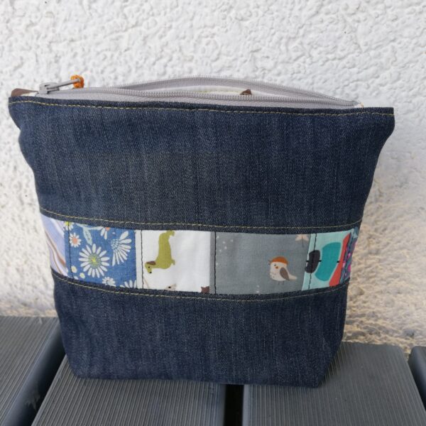 Krimskramstasche, Kulturbeutel , Kosmetiktasche, Kulturtasche, Waschtasche, Kosmetiktäschchen, – Bild 11