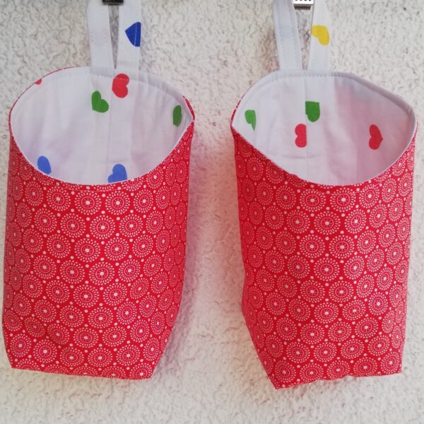 Utensilo, Hängeutensilo, Stoffkorb, Dekoration, Aufbewahrung, Hängeaufbewahrung, Hängekörbchen – Bild 2