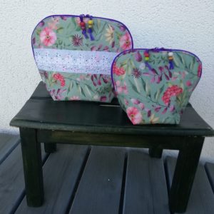 Kosmetiktasche,  Projekttasche, Stiftemäppchen, Handarbeitsutensilientäschchen, 2er Set - oder einzeln , 2-Wege-Zipper