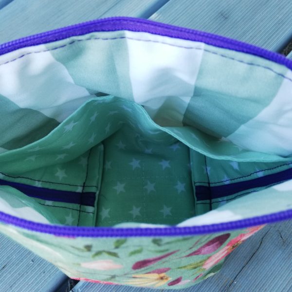 Kosmetiktasche,  Projekttasche, Stiftemäppchen, Handarbeitsutensilientäschchen, 2er Set - oder einzeln , 2-Wege-Zipper – Bild 5