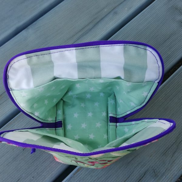 Kosmetiktasche,  Projekttasche, Stiftemäppchen, Handarbeitsutensilientäschchen, 2er Set - oder einzeln , 2-Wege-Zipper – Bild 6