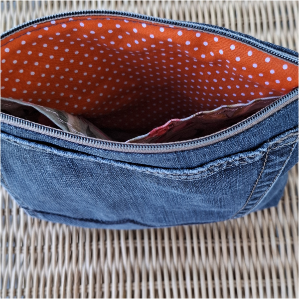 Krimskramstasche, Kulturbeutel , Kosmetiktasche, Kulturtasche, Waschtasche, Kosmetiktäschchen, – Bild 4