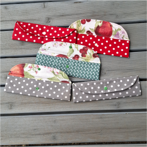 Nachhaltige Bestecktasche  "Die Kleine"/ Bestecketui / Besteckmappe - für unterwegs , Arbeit, Schule