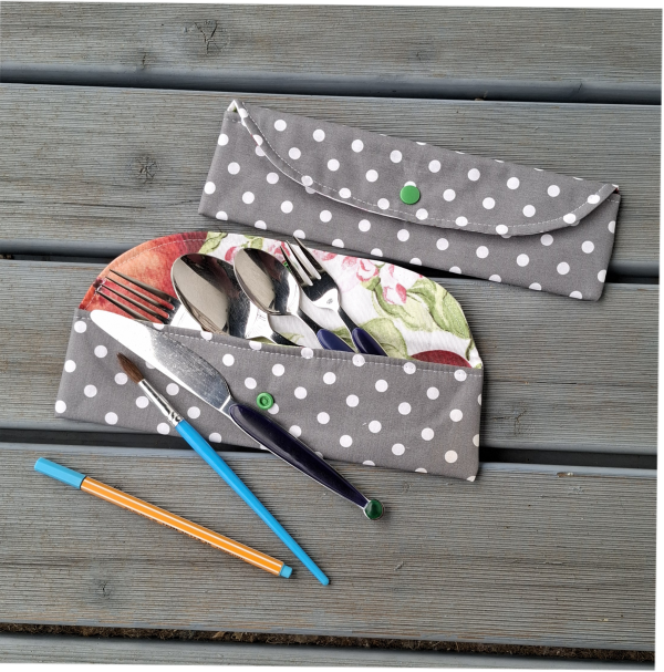 Nachhaltige Bestecktasche  "Die Kleine"/ Bestecketui / Besteckmappe - für unterwegs , Arbeit, Schule – Bild 26